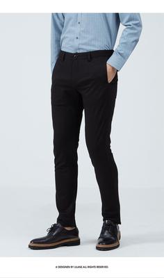 20CXK90201利家新款春秋男装休闲裤中腰窄脚裤子弹力潮流修身