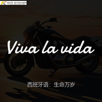 VivalaVida人生万岁车贴