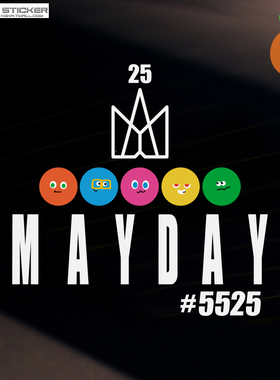 MAYDAY五月天车贴5525应援汽车电动车车身行李箱装饰反光贴防水贴