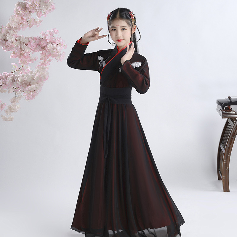 中国风侠客古筝影楼写真汉服拜年