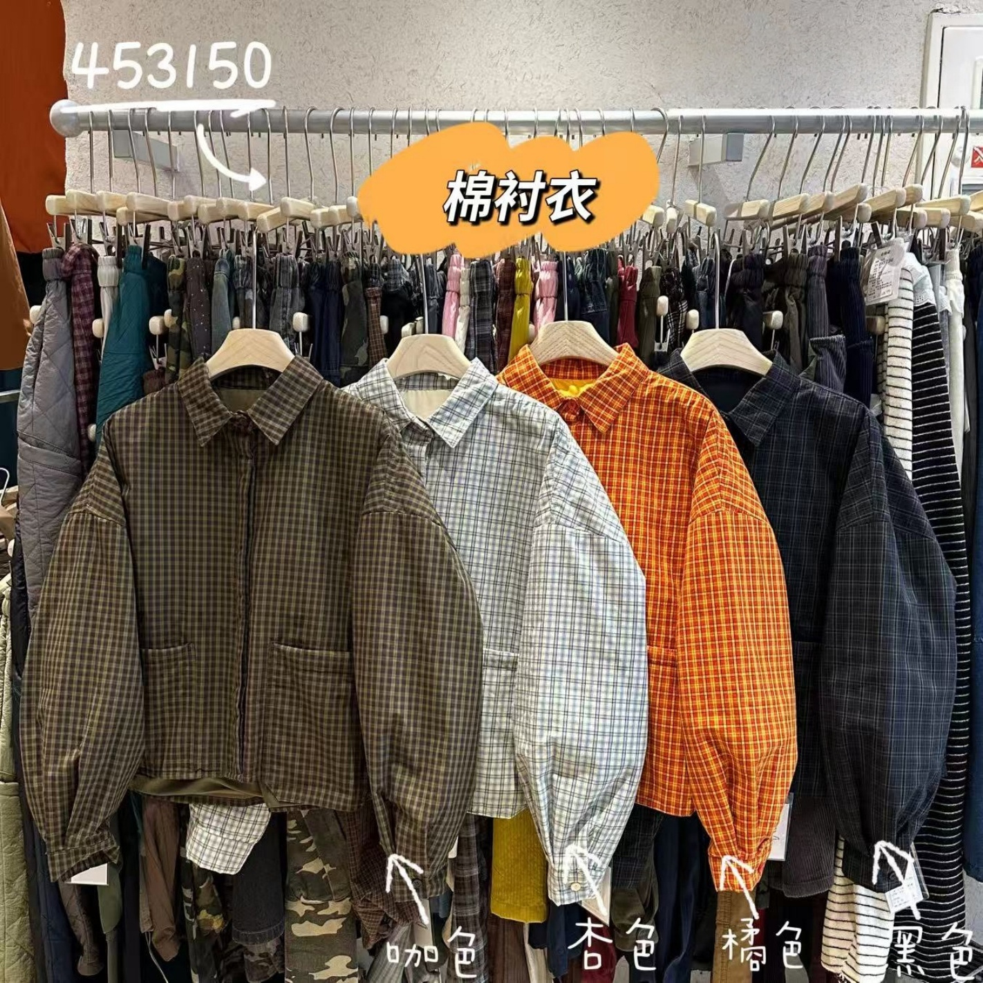 胖mm慵懒休闲复古格子棉衬衫外套