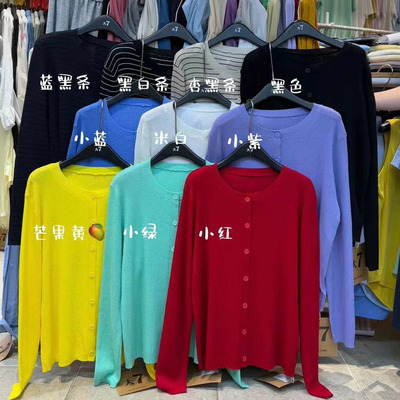 胖mm休闲慵懒风薄款针织防晒开衫