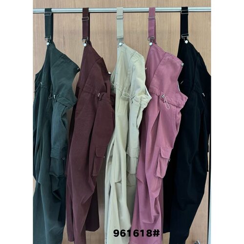 胖mm休闲褶皱连体工装背带长裤