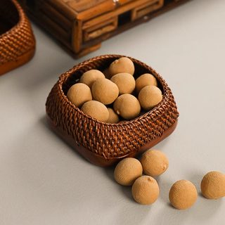 围炉煮茶天然藤编实木点心盘糕点盘收纳筐盒子零食篮客厅茶室器具