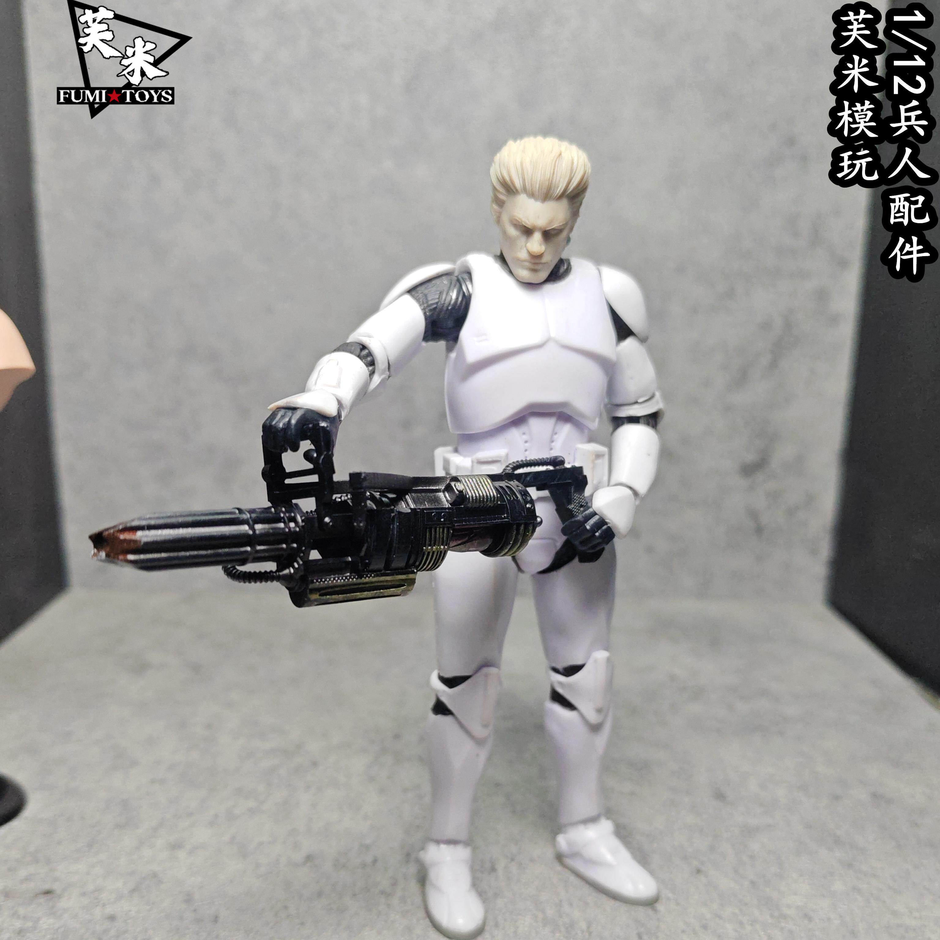 现货-1/12蜘蛛侠反派 秃鹫机枪武器配件 6寸人偶 mezco shf ml