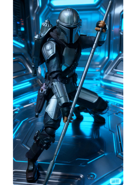 现货-shf曼达洛人贝斯卡长矛1/12模型配件 万代6寸手办 武器兵人