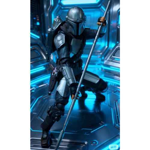 现货-sh 中动曼达洛人贝斯卡长矛1/12配件 万代6寸手办 武器兵人