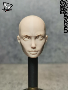 现货-芙米模玩 安吉丽娜朱莉 1/6头雕白模 永恒族蒂娜 模型兵人