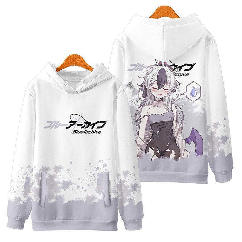蔚蓝碧蓝档案周边卫衣佳代子连帽加绒外套秋冬男女二次元衣服