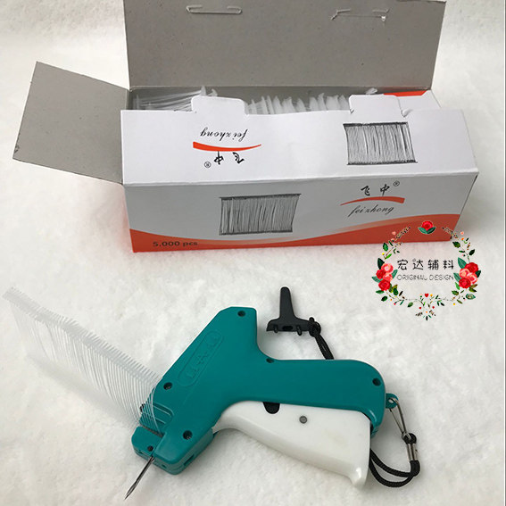 吊牌服装配件工具一套 塑料枪1把+5000个白色排线 吊牌枪和工字线图片