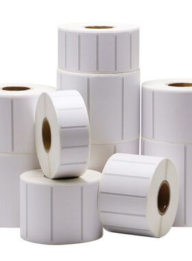 合成纸100*80*70*60*50*40*30白色PET/PVC防水高端不干胶标签贴纸