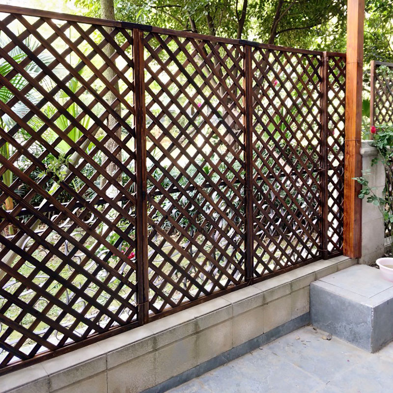 防腐木花架花几栅栏户外庭院