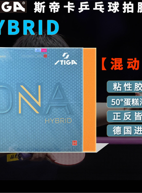 斯帝卡SITGA乒乓球拍胶皮DNA混动HYBRID粘性蛋糕海绵M/H进口正反