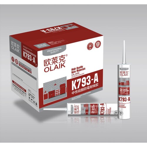 欧莱克793-A中性硅酮耐候胶玻璃防水密封胶硅胶瓷砖墙面胶四色