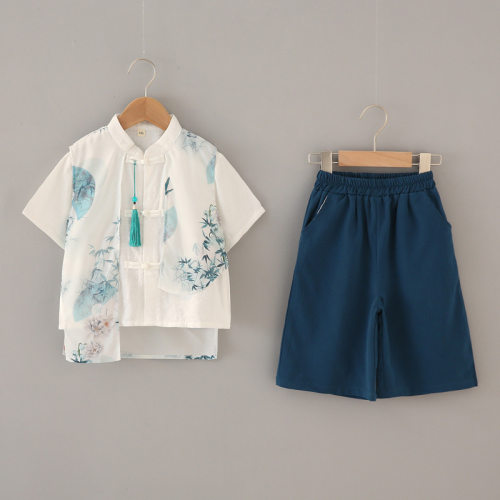 男童汉服唐装夏季套装中式表演服