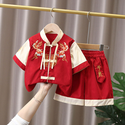男童唐装夏季中国风礼服