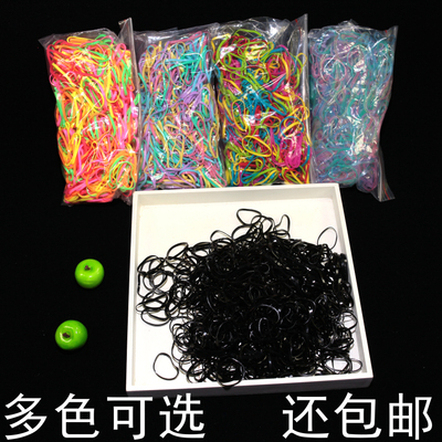 高弹彩色皮筋橡皮筋女童扎头