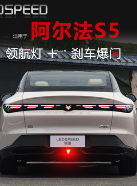 适用于极狐阿尔法S5改装LED领航灯爆闪防追尾灯后雾灯后杠灯αS5