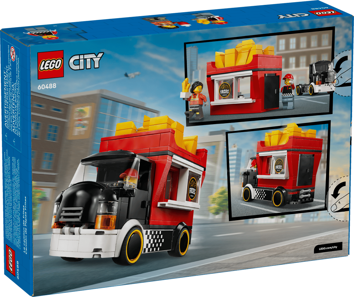 LEGO乐高正品 60488薯条餐车 益智拼搭积木儿童模型玩具 城市系列