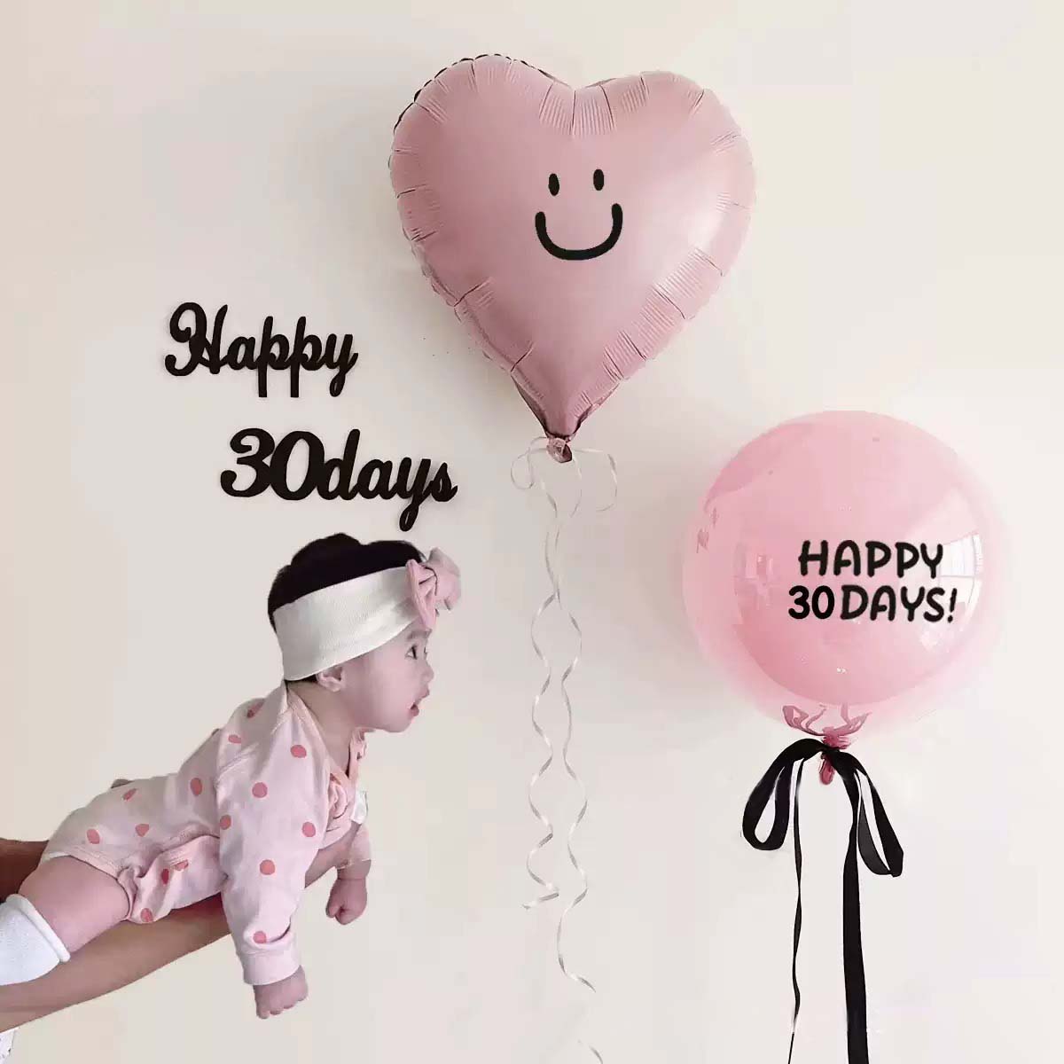 ins风宝宝满月百天布置气球装饰儿童派对背景墙场景拍照道具用品