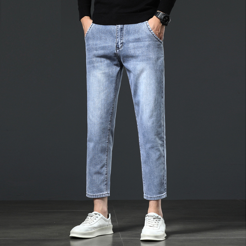 八分/九分牛仔裤男显高百搭
