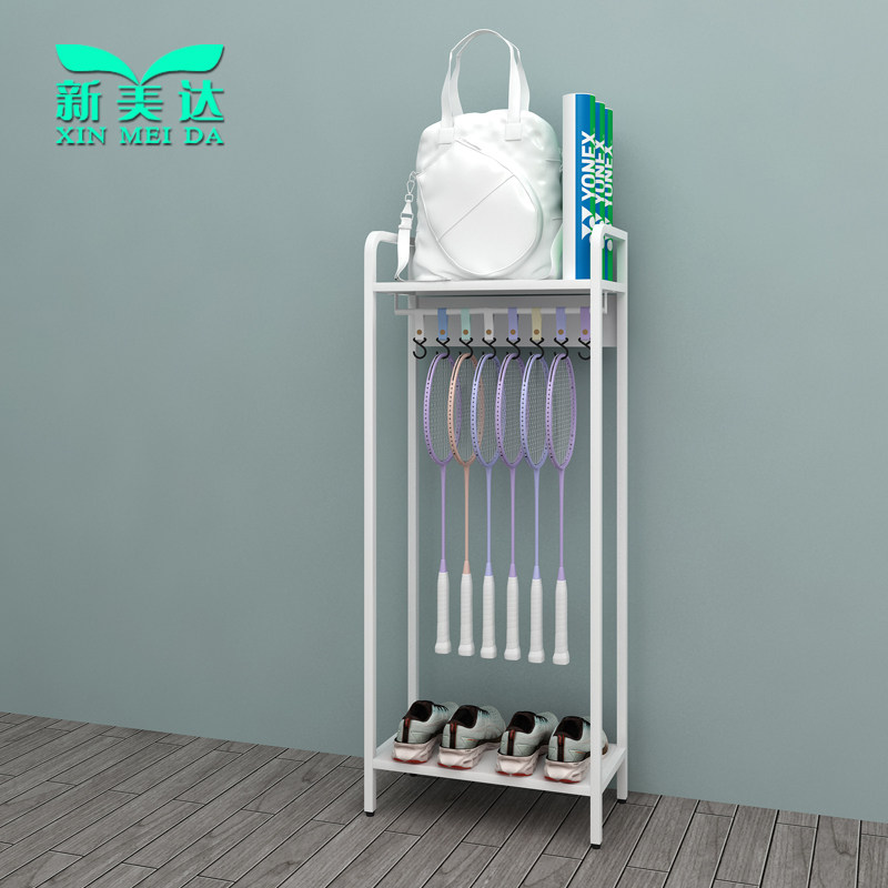 羽毛球爱好者装备放置架家用收纳架羽毛球拍球桶球鞋包包展示架,商业/办公家具,置物架/陈列架/储物架/展示架,淘宝优惠券,粉丝福利购,淘宝优惠卷