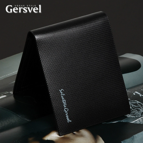 Кожаный короткий бумажник, кошелек, трендовая сумка