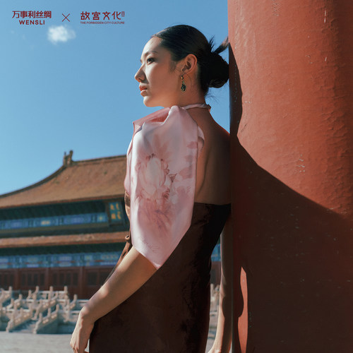 万事利十二花神联名系列丝巾