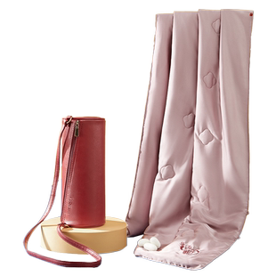 万事利颂福小被100%桑蚕丝真丝披肩学生办公室午睡便携多功能被子