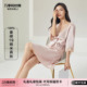 万事利真丝睡衣睡裙女士性感睡衣女100%桑蚕丝家居服可外穿疏影