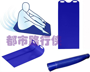 加厚耐磨带把手的可卷起雪翘 可折叠轻薄滑雪滑沙板 也可拉重物