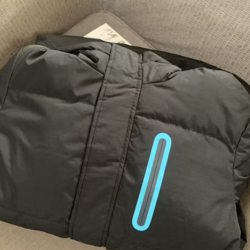 瑕疵   男童中长款羽绒服 大童纯色连帽百搭保暖