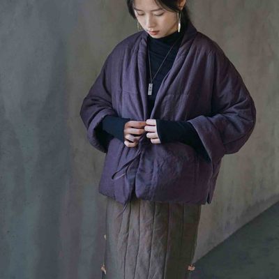 丝绵常规复古宽松加厚外套