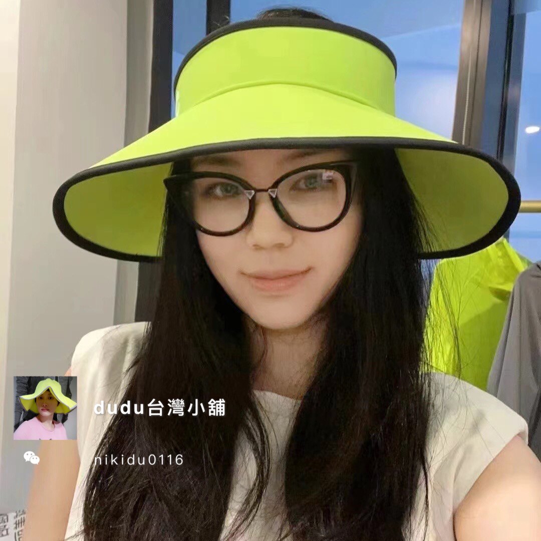 现货HOII后益花瓣卷边帽防晒UPF50+百搭可折叠空顶帽透气