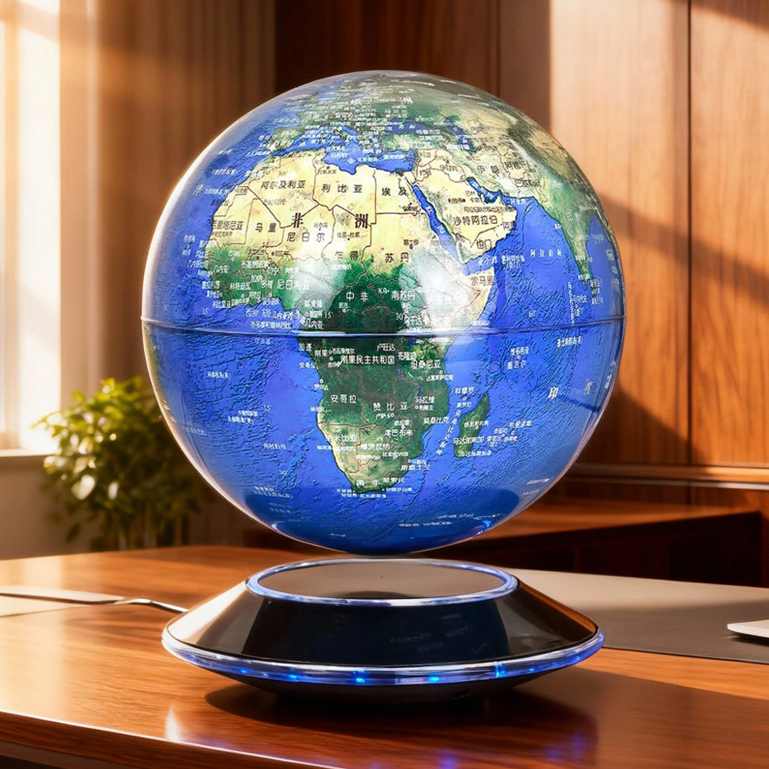 8寸磁悬浮地球仪办公书桌摆件送儿童男生成人礼女孩创意生日礼物