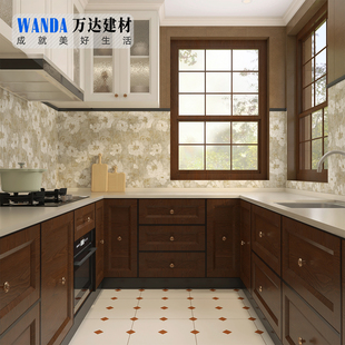 400x800复古莫奈睡莲花砖卢浮宫浮雕花砖厨房卫生间瓷砖浴室墙砖