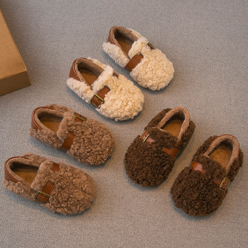 女童毛毛鞋2024冬季新款儿童鞋子女孩公主棉鞋二棉加绒宝宝豆豆鞋,童鞋/婴儿鞋/亲子鞋,棉鞋,淘宝优惠券,粉丝福利购,淘宝优惠卷