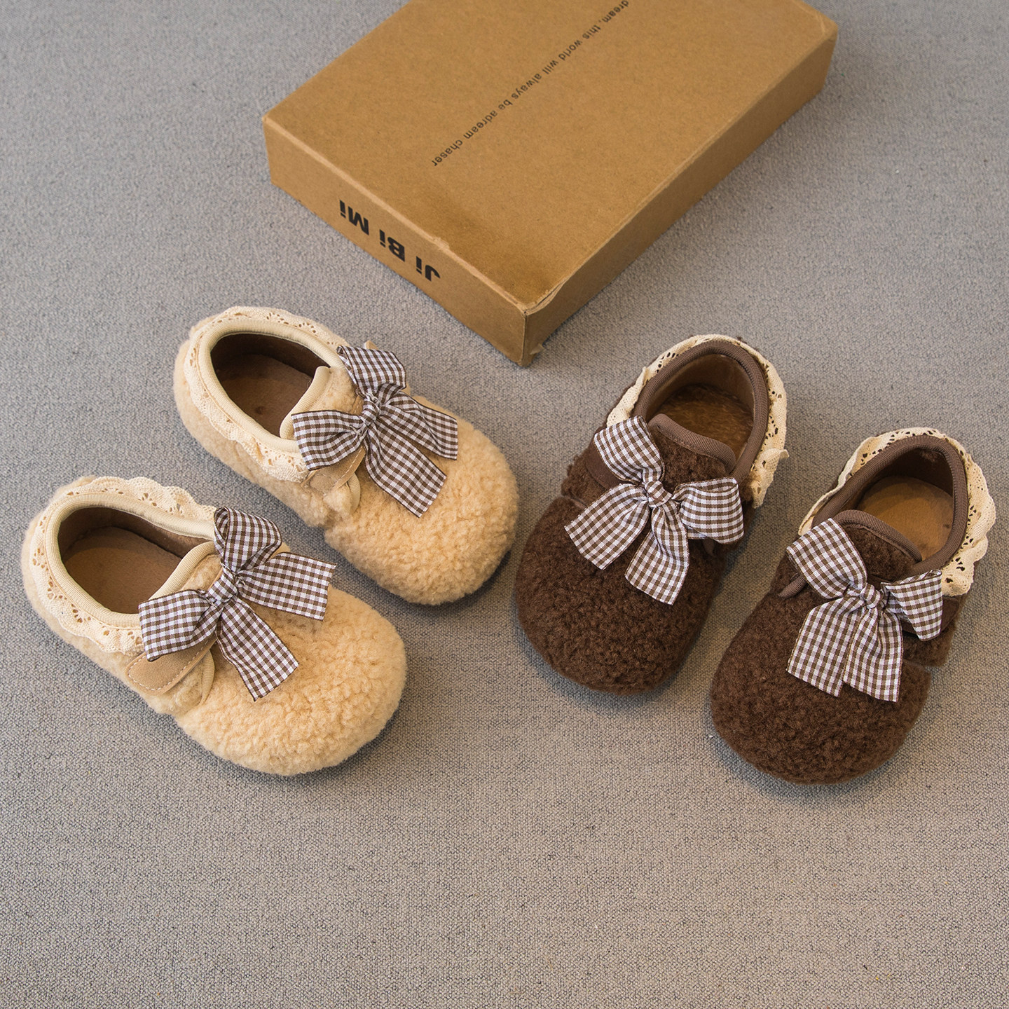 女童毛毛鞋2025冬季新款儿童鞋子小女孩公主鞋二棉加绒豆豆鞋棉鞋,童鞋/婴儿鞋/亲子鞋,棉鞋,淘宝优惠券,粉丝福利购,淘宝优惠卷