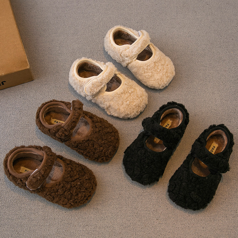 女童毛毛鞋外穿2025冬季新款儿童鞋子二棉加绒豆豆鞋宝宝冬鞋大童,童鞋/婴儿鞋/亲子鞋,棉鞋,淘宝优惠券,粉丝福利购,淘宝优惠卷