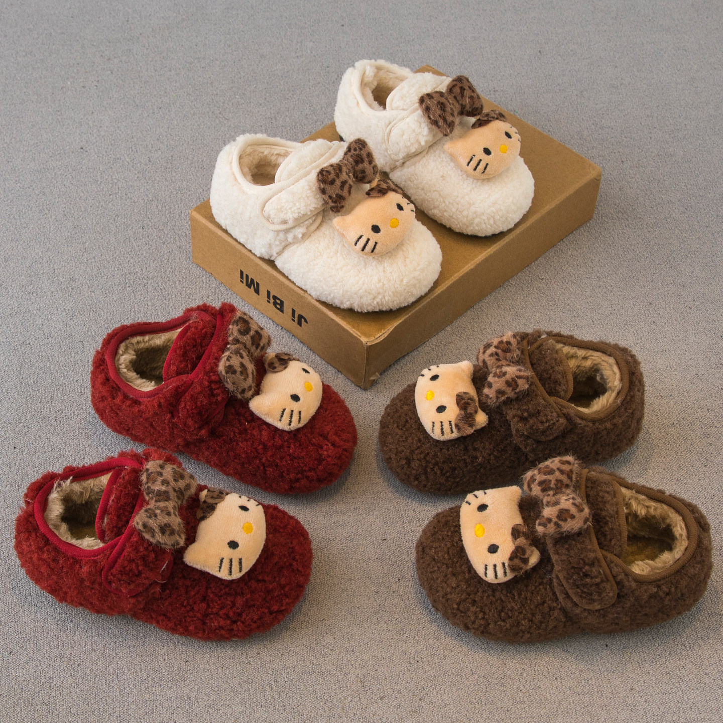 女童毛毛鞋2025冬季新款儿童鞋子加绒加厚大棉豆豆鞋卡通宝宝棉鞋,童鞋/婴儿鞋/亲子鞋,棉鞋,淘宝优惠券,粉丝福利购,淘宝优惠卷