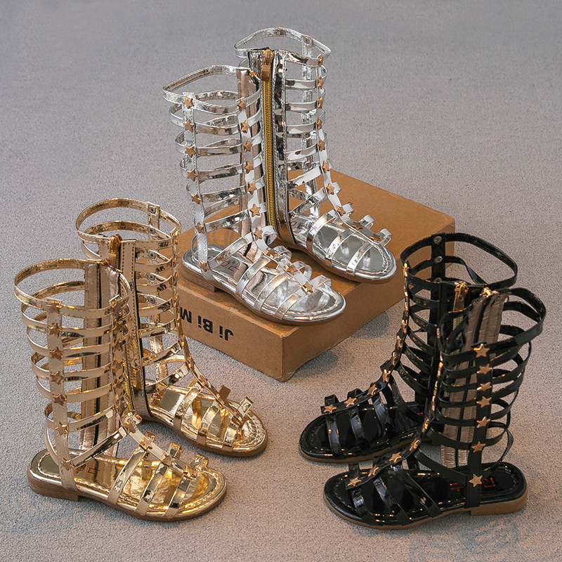 女童凉鞋2025夏季新款儿童鞋子小女孩公主鞋罗马鞋高筒凉靴中大童,童鞋/婴儿鞋/亲子鞋,凉鞋,淘宝优惠券,粉丝福利购,淘宝优惠卷