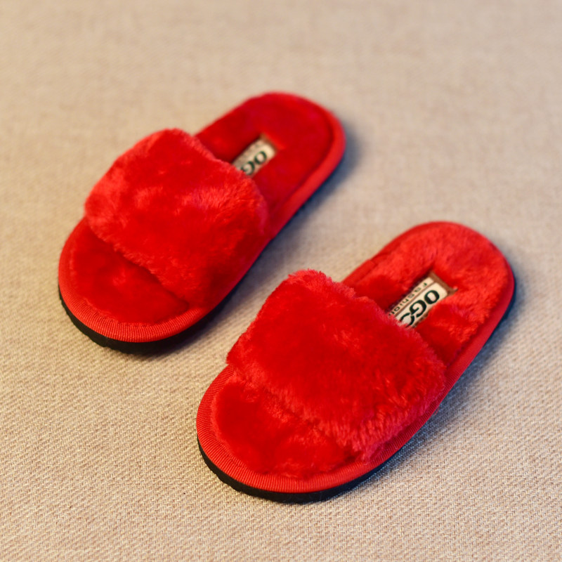 Pantoufles enfants en suède pour printemps - semelle plastique - Ref 1033686 Image 4