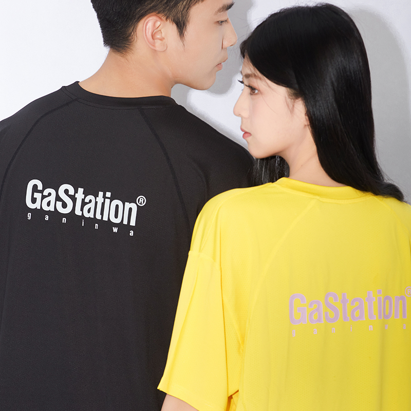 Gastation透气速干网眼短袖T恤
