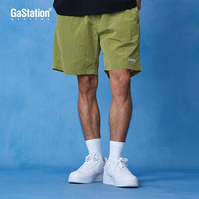 Gastation格纹休闲短裤