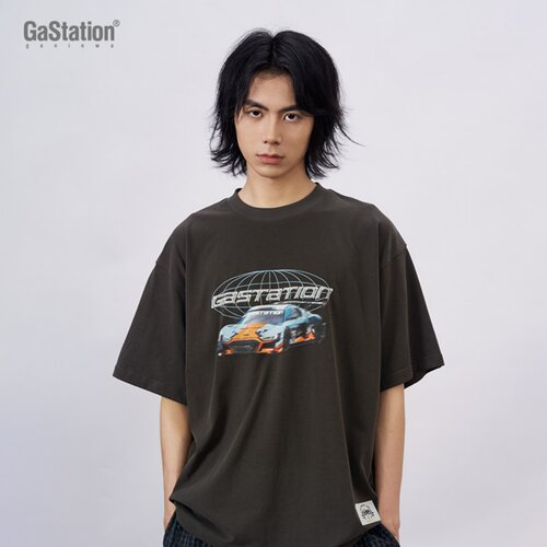 Gastation赛车印花T恤R8图案