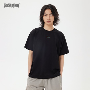 Gastation糖果色logo绣花T恤 9色加密绣花索罗娜夏季小领口短袖