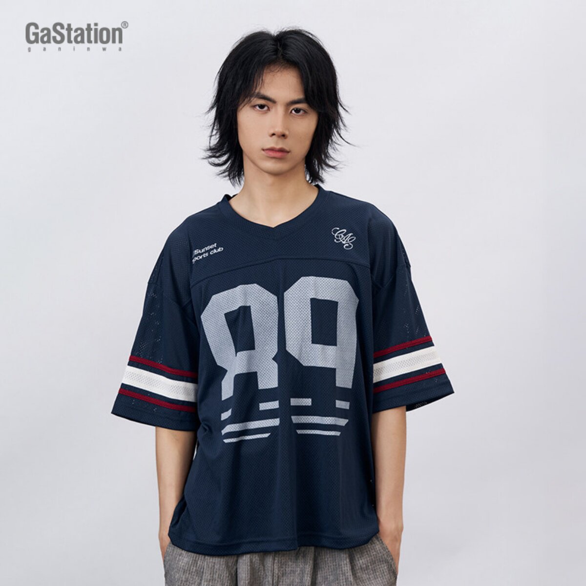 Gastation数字印花网眼球衣图片