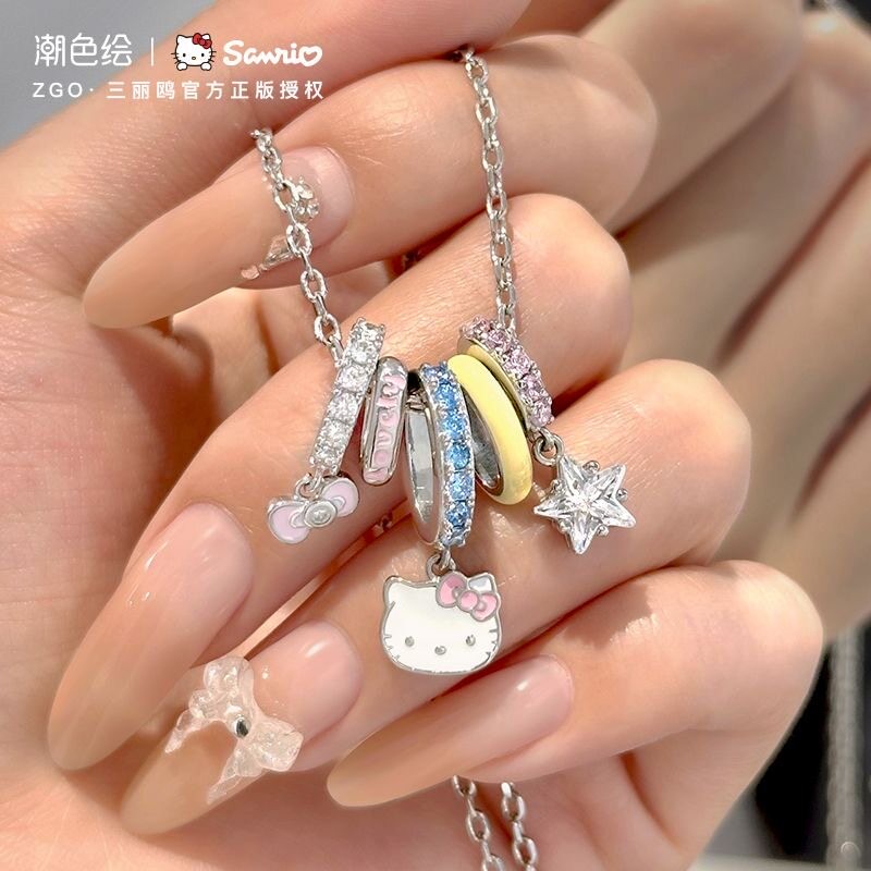 HelloKitty儿童项链女童925纯银图片