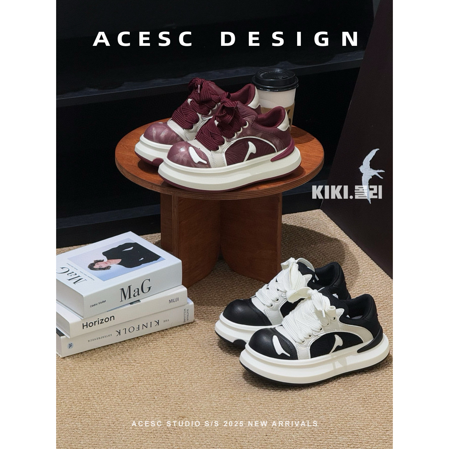 涂鸦拼色国潮休闲运动鞋女2025早秋新款小众设计感百搭显高小白鞋