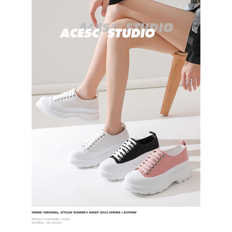 帆布鞋2022年新款春秋麦昆小白